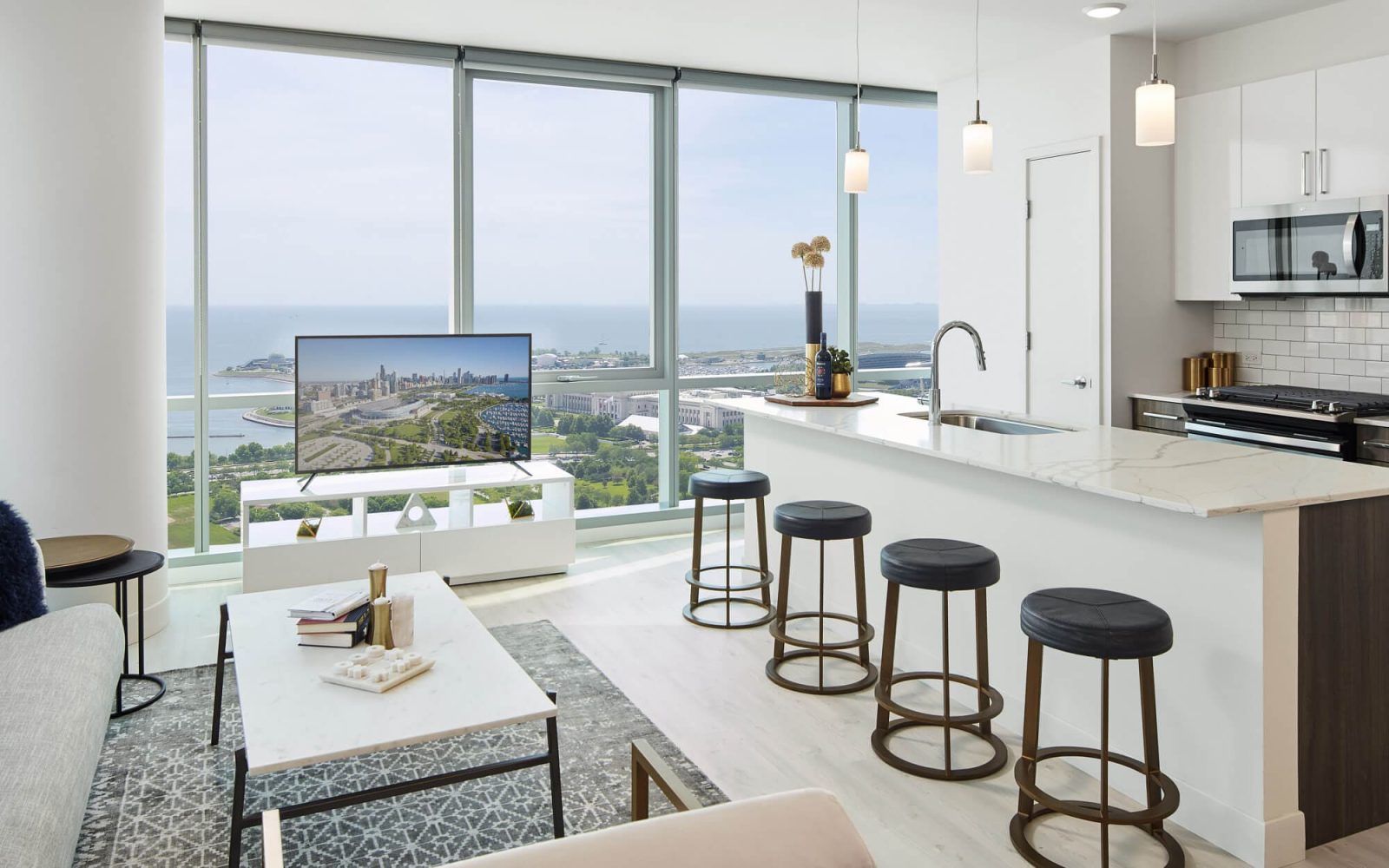 Chicago Skyline Views from Top High-Rise Homes